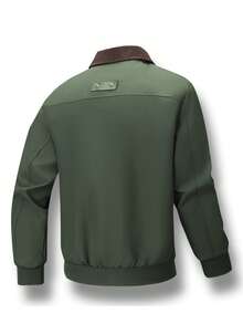 1 件时尚百搭底特律实用夹克，适合户外、徒步旅行、摩托车骑行、聚会 - 黑色 - 查看 3