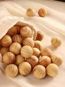 100PCS Natural Camphor Balls, Cedar Scented Home Wardrobes, Insect Proof, Mildew Proof And Insect Proof Bathrooms, Natural Camphor Balls, Cedar Fragrance Home Closet Moth Repellent, Anti-Mold & Anti-Insect For Bathroom