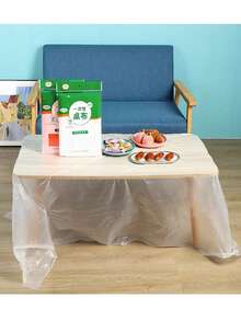 1pc Disposable Thick Tablecloth For Commercial/Home Use, Hotel/Restaurant, Round/Square Table, Camping, Party, Eid Al-Adha, Christmas, Easter