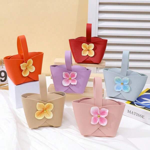 10 unidades de sacolinhas floral de alta qualidade, sacolinhas para doces de casamento, embalagens para presentes de festas de fim de ano, lembranças, envio plano (29*29 cm)