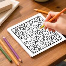 GDTME Libro nuevo (original) de 1 libro, 24 páginas de papel perlado Libro de colorear de lujo para adultos para relajación en 2025, decoración de habitaciones, con patrones para aliviar el estrés, incluye varios patrones adecuados para aliviar el estrés - ¿Qué puedo hacer? - Ver 3