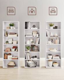 VASAGLE Bookcases - 白色 - 查看 7