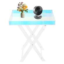 YUNRUX Acrylic Folding Table, Acrylic Side Table, Colorful Acrylic Side Table - 彩色 - 查看 1