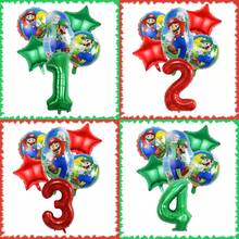超级马里奥生日派对套装 - 18英寸铝箔气球和32英寸数码气球。生日派对装饰、家居装饰背景、完美生日派对装饰、生日墙面装饰、摄影工作室装饰用品。 - 彩色 - 查看 2