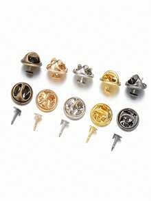 20/100 Stücke Metall Schmetterling Schnallen, Nadel Brosche Schnalle, Dorn Anstecknadel Schnalle Anstecknadel Rückseite für DIY selbstgemachte Broschen, Abzeichen Material, Kleidungszubehör, DIY Schmuckherstellung Zubehör für Broschen, Anstecknadeln & Kostümzubehör