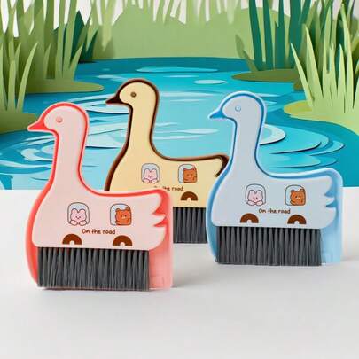 迷你扫把簸箕组合用于桌面清洁，适用于办公室、宿舍和家庭，耐用且节省空间，小扫把簸箕套装，桌面清洁，轻松清理键盘杂物，扫地