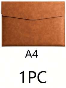 1pc A4/A5 2026 Planner PU Leather Waterproof File Folder, Document Organizer, File Envelope Set, Tablet Sleeve, With Magnetic Snap Closure, Suitable For Home, School, Office, Student Stationery (Brown, Black, Green, Gray, Blue)