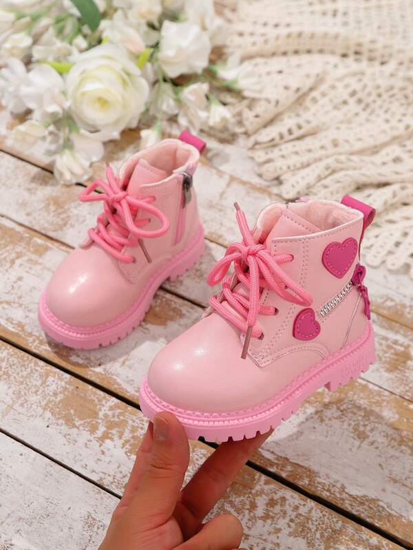 Girls' Boots, Children's Warm Velvet Short Boots, 2025 Autumn/Winter New Fashion Princess Leather Boots For Girls