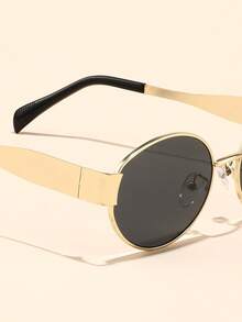 Verywork Verywork 1pc Oval New Vintage Catwalk Elegant Living Ins Style Superior Quality Brand Design Women Fashion Eyeglasses For Outdoor Casual Activities Driving Shopping Summer Tropical Beach Vacay Street-Photography Accessories