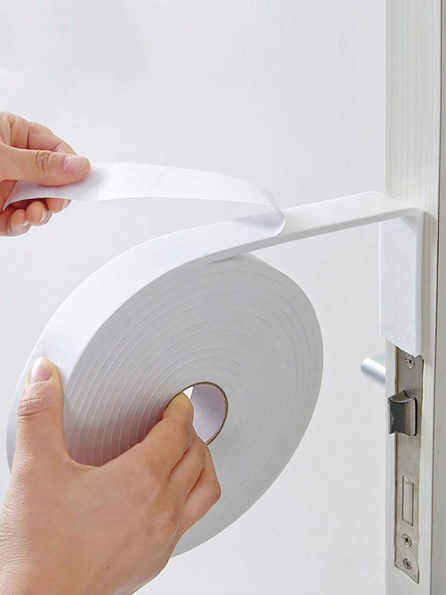 1/2/3卷门窗密封条自粘隔热泡沫胶带海绵门缝隔音防尘防风塑钢窗自粘型隔音门窗泡沫隔音排除器 - 彩色 - 查看 1