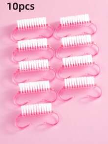 3/5/10pcs Nail Brush For Cleaning Fingernails, Handle Grip Nail Brushes Fingernail Brush For Cleaning Nail Scrub Brush For Toes And Nails - Multicolor - View 37