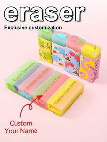6 cục tẩy tùy chỉnh | Cục tẩy bút chì cá nhân hóa, Cục tẩy cao su, Cục tẩy nghệ thuật để vẽ, Đồ dùng học sinh, Quà tặng trở lại trường học, Thích hợp cho văn phòng, trường học, học sinh, Quà tặng Giáng sinh, Quà tặng Halloween, Mùa trở lại trường học, Đồ dùng học tập, Đa chức năng, Trang trí, Có thể tái sử dụng, Hiện đại, Nhiều màu sắc, Dễ thương, Cổ điển, Hoạt hình, Dễ thương, Tùy chỉnh, Cá nhân hóa, Độc đáo, Tùy chỉnh, Công nhân, Khách hàng, Học sinh, Dành cho doanh nghiệp/Công việc/Văn phòng, Dành cho trường học - Nhiều màu - Xem 2