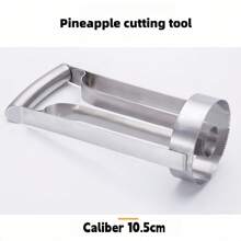 1 Stück Ananas Entkerner und Schneider - Aus strapazierfähigem Edelstahl, Komfortabler Griff - Ideal für Zuhause, Küche und Gastronomie, Edelstahl Ananas Schneider, Ananas Entkerner, Ananas Schäler, Ananas Augerentferner, Ananas Schneider