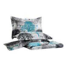 VENECIA Edredón y/o colcha doble vista estampada y lisa en 4 medidas diferentes - Blanco - Ver 3