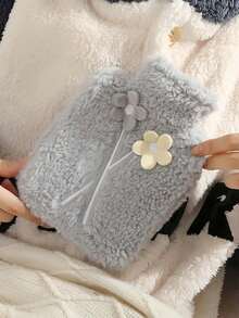 1pc New Cute Plush Hand Warmer Hot Water Bottle, Thick Anti-Explosion PVC, Washable, Keeps Warm & Cold, Warms Belly & Hands, Convenient Plush Hand Insert