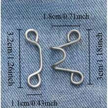 1/2/4pcs Round Waist Tightener Buckle Pants Pins For Jeans, Skirts, Pants, Collar Buttons Brooch Pins For Women And Men, High Quality Metal, Durable, No Tools Instant Pants Adjustable Button Pins, Metal Anti-Walking Light Brooch, Fashion And Detachable Pants Clip, Travel Essential, Bag Accessories For Girl, Student And Gift For Mom - Bạc - Xem 5
