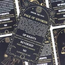 Tarot Cards 78 Deck Gold Foil - Divination Game For Fortune Telling, Meditation, Spiritual Self-Discovery, Great Men Gifts & Collectible Set - 1套 - 查看 7