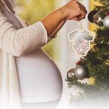 Custom Boys And Girls First Christmas Ornament 2025-2026 Personalized Boys Girls First Christmas Ornament For Newborn Birth Status Souvenir, 4D Shake Ornament (Bodysuit Shape), Autumn Home Refresh, Xmas Decoration,Home Harmony