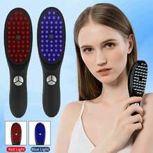 USB Rechargeable Electric Hair Straightening Brush, Massage Comb, Hair Growth Comb, Scalp Acupressure Massage Device With Red Light Therapy Hair Care
