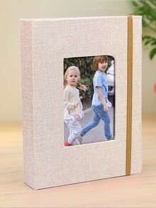 1 pieza Nuevo álbum de inserción de 6 pulgadas con 100 páginas de superficie de tela, de vuelta a la escuela, útiles escolares