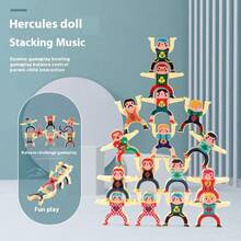 32/24/16/8pcs Hercules Balance Bricks Pro Building Blocks Stacking Arhat Puzzle, Plastic Toy Stickers Jenga Hercules Desktop Game, Perfect Birthday, Holiday, Halloween, Christmas Gift