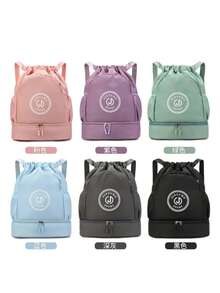 MOCHILA DEPORTIVA UNISEX, BOLSA DE VIAJE IMPERMEBLE MULTIFUNCIONAL - Rosa Tropical - Ver 6