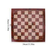Large Chessboard Developing Strategic Thinking 3 In 1 Chess Chekers Backgammon Foldable Chess Board For Adults Wood Board Game Chess Chekers Backgammon Developing Strategic Thinking Chess Wooden Set No Toxic Wood Board Game Best Gifts In Christmas Halloween