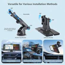 BDQ 10.26" Wireless Apple Carplay Touchscreen 2.5K +1080P Dash Cam, Portable Car Stereo GPS Navigation, Car Audio With Android Auto,Bluetooth, Airplay, Mirror Link, 64GB TF Card For All Vehicles