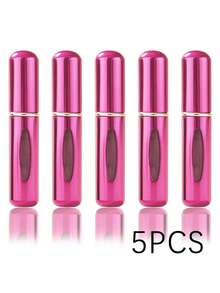 1/5/10pcs, 5ml Perfume Atomizer Refillable Spray Bottle, Portable Travel Perfume Bottle, Perfume Sprayer, Mini Perfume Sample Vial - Hot Pink - View 6
