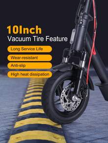 Mankeel MK086 Electric Scooter (Professional Class) – 10-Inch Vacuum Tires, Top Speed 40 Km/H (25 Mph), Range Per Charge 40 Km (25 Miles), 800-Watt Motor (Rear-Wheel Drive), 25° Climbing Ability (48 V, 800 W Power), Electronic Brake + Dual Front And Rear Disc Brakes, Dual Brake Levers, Handlebar-Mounted Turn Signals, Electric Scooter For Off-Road And Everyday Use, Suitable For City Traffic, Outdoor Rides, Two-Up Riding, Christmas Gift, Thanksgiving Gift - 黑色 - 查看 4
