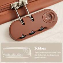 Flieks Luggage Set With Toiletry Bag, Hard-Shell Trolley Suitcase Set, School Trip Essentials For Student Dormitories, Student Essentials For University, Robust Travel Suitcases And Suit Bags, Hand Luggage Set, Travel Suitcase, 4 Wheels, ABS Material, TSA Lock