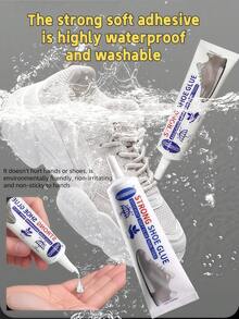 速干修鞋胶，通用皮革及织物胶，不粘皮肤，防水不硬化，修复鞋底开裂，多用途粘合（60毫升）；修鞋胶，1支高强度修鞋胶