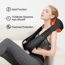 HanTai Neck Massager Back Massage With Heat,Shoulder Massager For Neck,Back,Shoulder,Foot And Leg Muscle Relax,Electric Deep Tissue 3D Kneading Massager,For Women Men Mom Dad - US A Type Plug(110-127V) - View 7