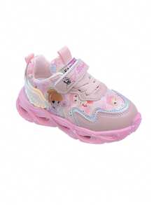 2025秋冬新款美式女童夜光运动鞋，休闲时尚儿童LED发光跑步鞋 - 粉色 - 查看 5