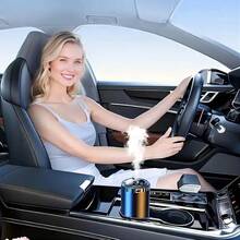 2025 New Premium Aroma Diffuser Men's Car Aromatherapy Automatic Aromatherapy Spray Car Perfume Car Interior Deodorization Long-Lasting Fragrance, Five Adjustable Fragrance Intensities, Whether You Prefer Rich, Medium Or Light. - Một máy xông hương + 1 chai tinh dầu dành dành - Xem 7