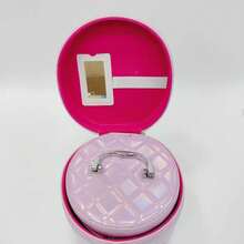 3 Stücke tragbare Eimer Makeup Koffer, große Kapazität, mit Handgriff und Spiegel, staubdicht, 20*20*20cm, 17*17*17cm, 15*15*15cm