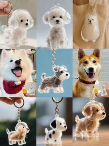 1 件/4 件透明塑料宠物毛发收纳盒（尊敬的客户，请在做出购买决定之前仔细查看产品视频和细节的实际照片。）（4 件套包括镊子。），胶囊设计便携式钥匙扣，宠物主人全年必备，狗毛收集钥匙扣，宠物毛皮钥匙扣透明瓶，便携式记忆胶囊，用于宠物毛发纪念品 - 彩色 - 查看 2