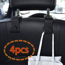 4 pezzi/2 pezzi Robusti ganci nascosti per auto, ganci multifunzione per il sedile posteriore