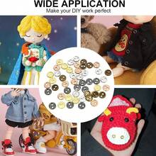 100Pcs 4 Colors Mini Metal Buttons 3mm(1/8inch) 2 Hole Round Metal Round Buttons DIY For Doll Clothes Bag Deoration Sewing Craft - Multicolor - View 6