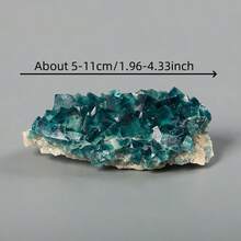 1 件天然萤石矿物标本饰品 - 萤石晶体原石矿物标本、矿物收藏品、创意家居装饰、独特节日礼物 - 螢石 - 查看 2