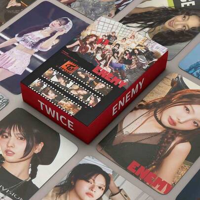 55 张 T WICE“THIS IS FOR”2025 世界巡回演唱会照片卡套装 | 新歌 ENEMY | 高清迷你卡 | ONCE 的节日礼物 | 非常适合收藏家 | 娜琏。贞延。Momo。Sana。智效。米娜。多贤。彩瑛。子瑜