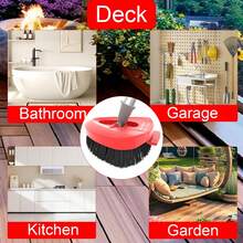 2 Pack Upgrade Scrub Brush Replace Heads Compatible With O Cedar EasyWring * Tank Spin Mop,Mop Replacement Scrubber Head Brush,Floor Cleaning Brush,More Layers Of Bristles For Bathroom, Deck, - 2 Brush(For *-Tank)