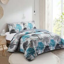 VENECIA Edredón y/o colcha doble vista estampada y lisa en 4 medidas diferentes - Blanco - Ver 5