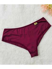 Microfiber Double String Panty Kit Comfort Butt Lifting Does Not Mark Women's Lingerie - 彩色 - 查看 5