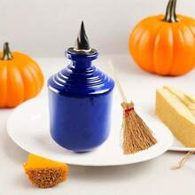 12Pcs Mini Witch Hats Brooms Set Halloween Party Decorations Supplies Witch Hat Broom Party Table Scatter For Halloween Birthday Wedding DIY Crafts