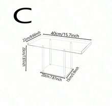 Juego de soporte de exhibición de postres de acrílico, soporte de acrílico transparente para cupcakes/postres, adecuado para cupcakes, pasteles, galletas, bandejas de postres en bodas, cumpleaños, fiestas - Multicolor - Ver 9