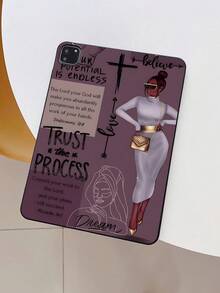 Faith Inspired IPad 保护套 | 时尚插图印花黑色 TPU 耐用保护套，适合日常办公和学习，黑色 IPad 保护套，探索者的首选，可作为情人节、新年、生日、毕业典礼的礼物，兼容 iPad Mini 5th/iPad Mini 6/iPad Air/iPad Air 2/iPad Mini 4/iPad 9.7 英寸 2018/iPad 10.2 第 7 代 2019/iPad Air 10.5 英寸 2019/iPad Pro 11 英寸 2020/iPad Air 10.9 英寸 2020/iPad 10.2 第 8 代 2021/iPad Air 第 5 代 - 彩色 - 查看 4