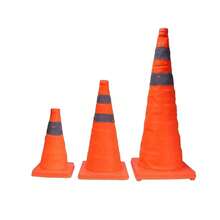 1 pieza Cono de tráfico telescópico apto, Cone de seguridad, Estilo cubo de helado, Barrera portátil de emergencia para carretera