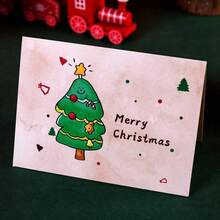 1 opakowanie – 8 kartek świątecznych, 8 kopert, 8 kartek i naklejek, kartki świąteczne, kartki z życzeniami świątecznymi z papieru typu kraft, różne kartki świąteczne, prezenty na świąteczne przyjęcie dla krewnych, przyjaciół i rodziny