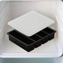 Elevate Your Drink Game With Silicone Ice Cube Tray For Big Blocks Of Fun - màu đen - Xem 3